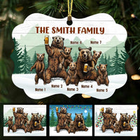 Personalized Bear Family Christmas Benelux Ornament OB111 95O47 thumb 1