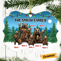 Personalized Bear Family Christmas Benelux Ornament OB111 95O47 thumb 1