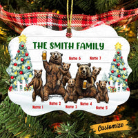 Personalized Bear Family Christmas Benelux Ornament OB111 95O47 thumb 1