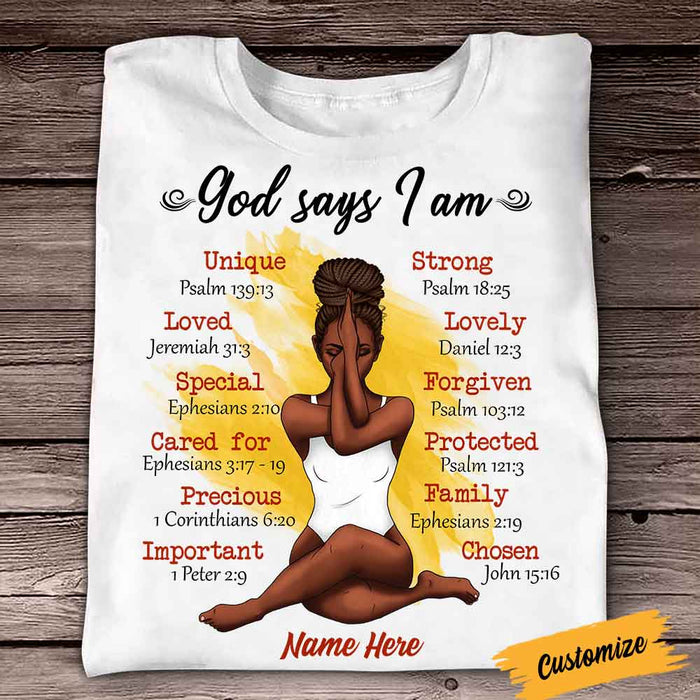 Personalized BWA God Says T Shirt OB121 30O58 1