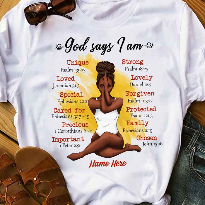 Personalized BWA God Says T Shirt OB121 30O58 1