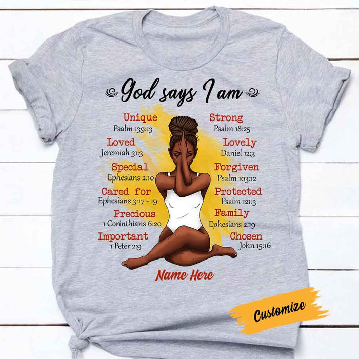 Personalized BWA God Says T Shirt OB121 30O58 1
