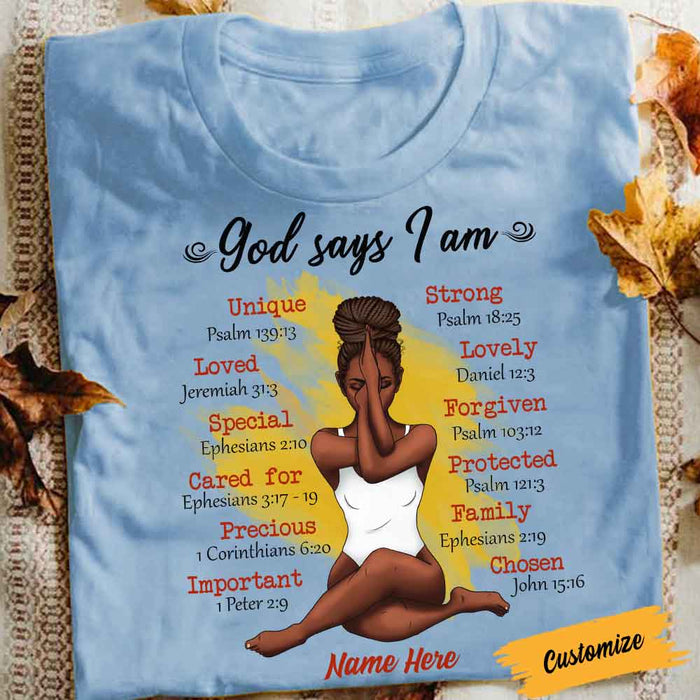 Personalized BWA God Says T Shirt OB121 30O58 1
