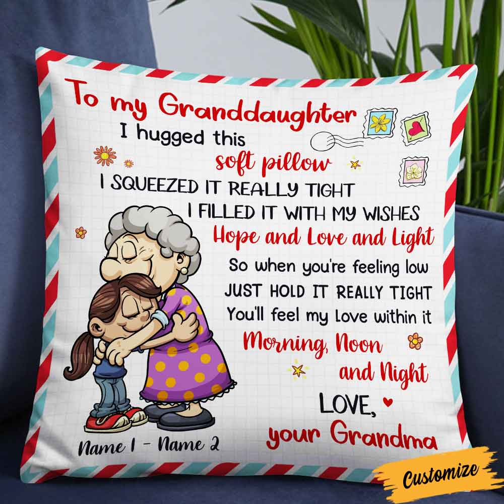 Personalized Granddaughter Pillow OB123 95O58