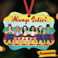 Personalized Sisters Friends Christmas Benelux Ornament OB131 95O36 thumb 1