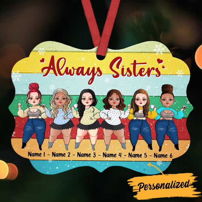 Personalized Sisters Friends Christmas Benelux Ornament OB131 95O36 1