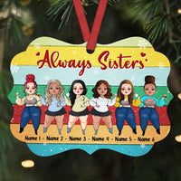 Personalized Sisters Friends Christmas Benelux Ornament OB131 95O36 thumb 1