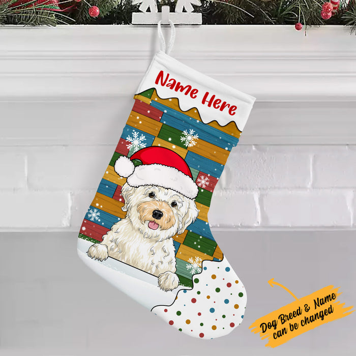 Personalized Christmas Dog Stocking OB132 23O36 1