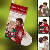 Personalized Christmas Couple Stocking OB131 26O34 thumb 1