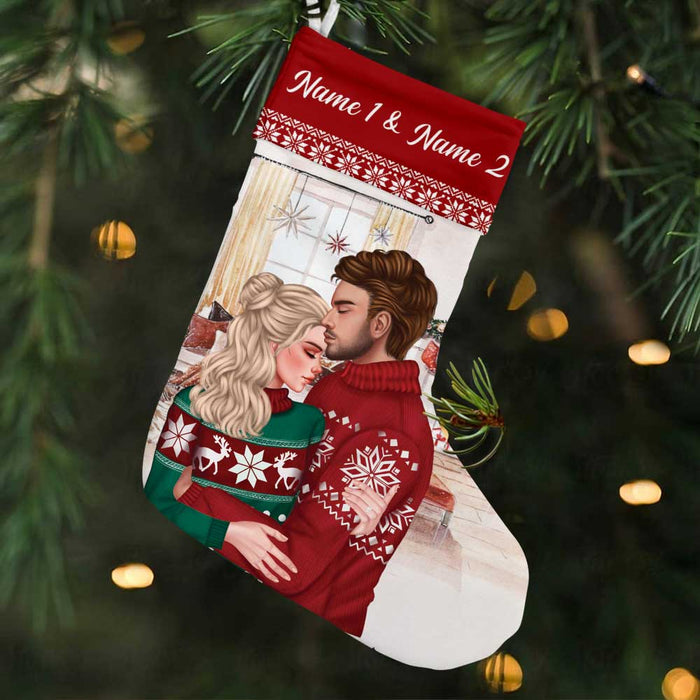 Personalized Christmas Couple Stocking OB131 26O34 1