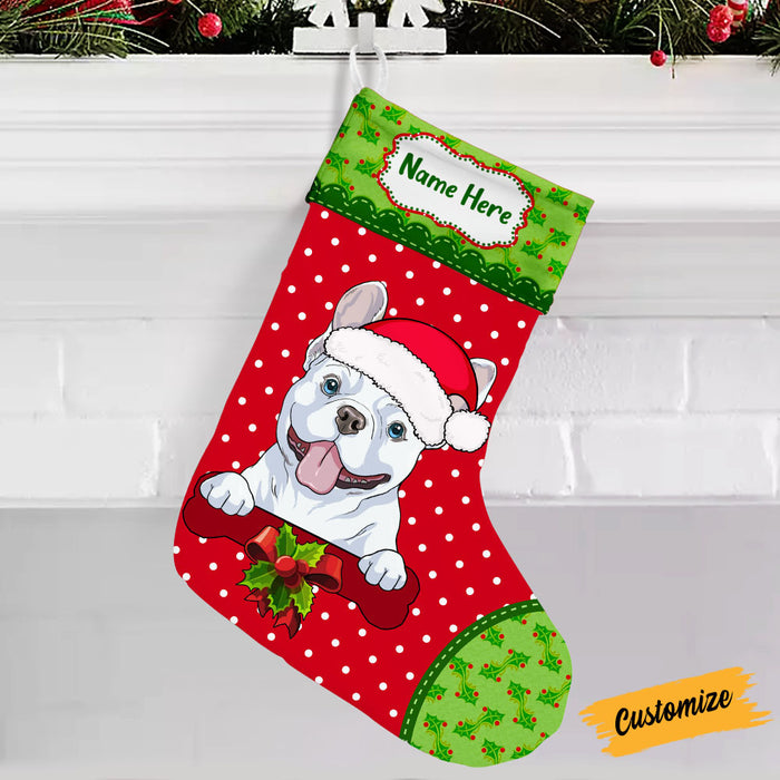 Personalized Dog Christmas Stocking OB131 87O53 1