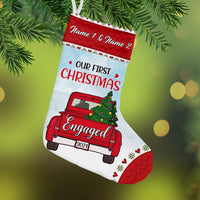 Personalized Couple Red Truck Christmas Stocking OB141 95O36 thumb 1