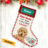 Personalized Good Dog Santa Christmas Stocking OB141 81O47 1