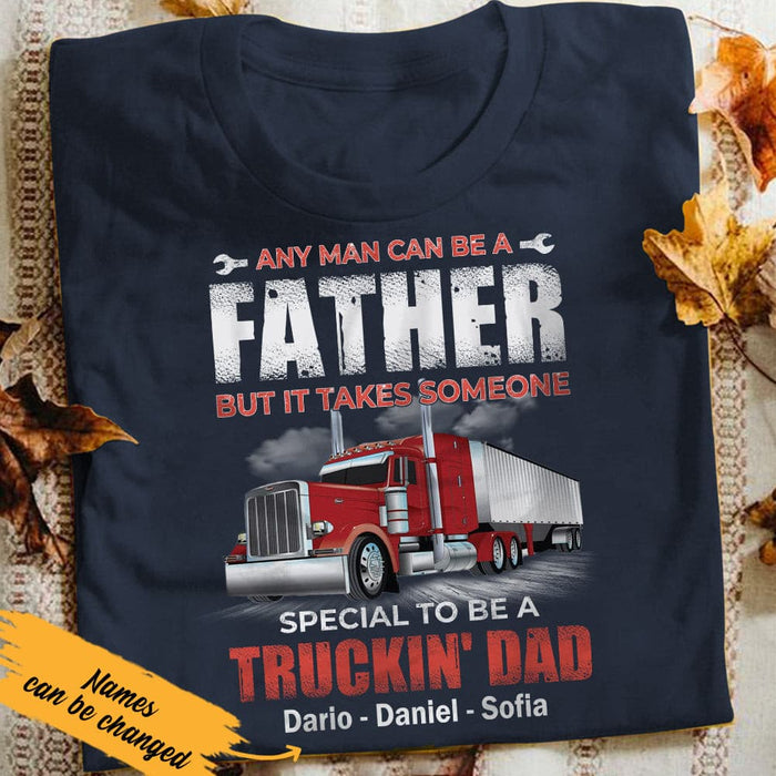 Personalized Dad Trucker  T Shirt MY91 87O34 1