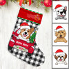 Personalized Dog Red Truck Christmas Stocking OB132 87O53 1