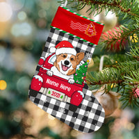 Personalized Dog Red Truck Christmas Stocking OB132 87O53 thumb 1
