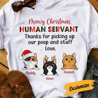 Personalized Cat Meowy Christmas Human Servant T Shirt OB141 85O34 thumb 1