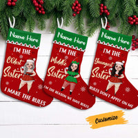 Personalized Sisters Christmas Stocking OB133 30O58 thumb 1