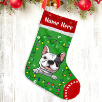 Personalized Dog Christmas Light Stocking OB146 81O47 thumb 1
