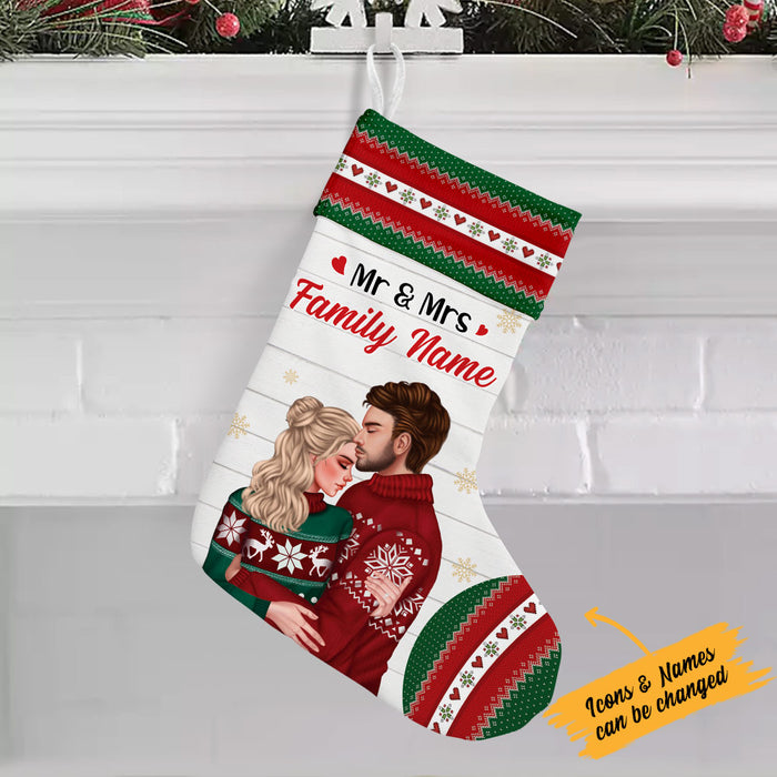 Personalized Couple First Christmas Stocking OB151 23O36 1