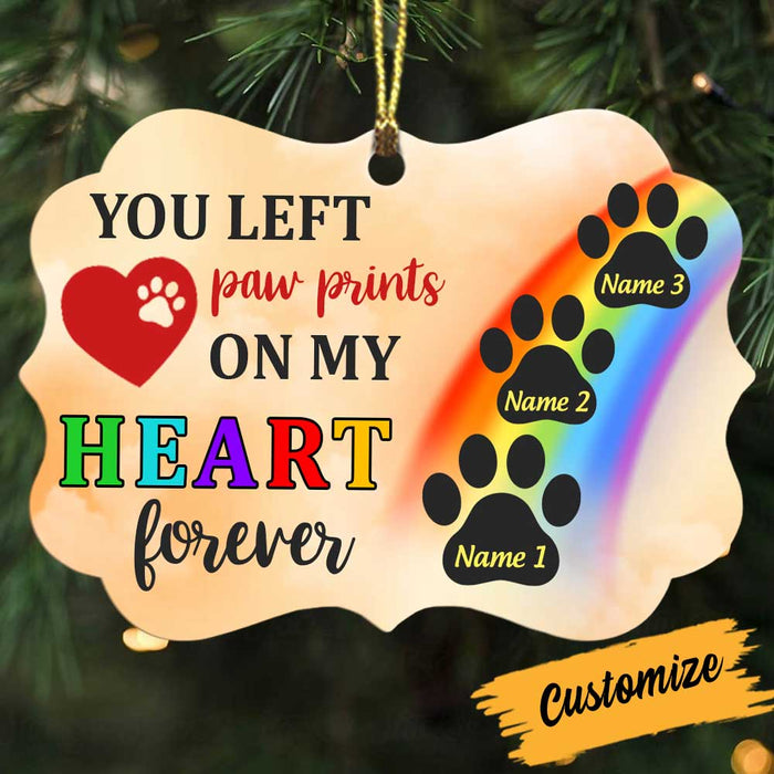Personalized Dog Cat Memo Paw Prints Benelux Ornament OB151 95O34 1