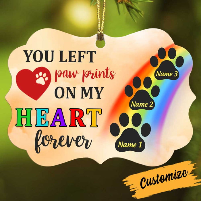 Personalized Dog Cat Memo Paw Prints Benelux Ornament OB151 95O34 1