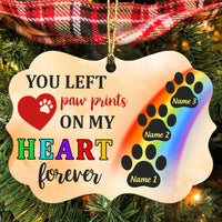 Personalized Dog Cat Memo Paw Prints Benelux Ornament OB151 95O34 thumb 1