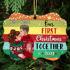 Personalized Christmas Couple MDF Benelux Ornament OB151 26O47 1