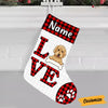 Personalized Dog Love Christmas Stocking OB145 81O47 1