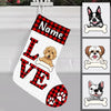Personalized Dog Love Christmas Stocking OB145 81O47 1