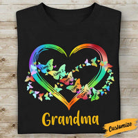 Personalized Mom Grandma Butterfly T Shirt OB152 95O34 thumb 1