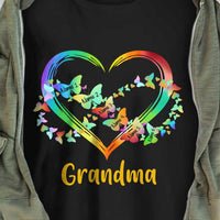 Personalized Mom Grandma Butterfly T Shirt OB152 95O34 thumb 1