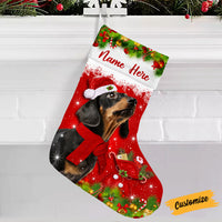Personalized Dachshund Dog Christmas Stocking OB142 87O53 thumb 1