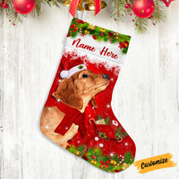 Personalized Dachshund Dog Christmas Stocking OB142 87O53 thumb 1