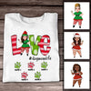 Personalized Love Dog Mom Christmas T Shirt OB152 30O36 1