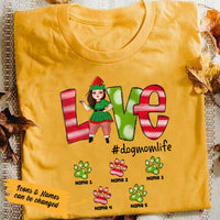 Personalized Love Dog Mom Christmas T Shirt OB152 30O36 thumb 1