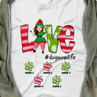 Personalized Love Dog Mom Christmas T Shirt OB152 30O36 thumb 1