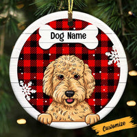 Personalized Dog Christmas Circle Ornament OB151 85O47 thumb 1