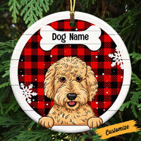 Personalized Dog Christmas Circle Ornament OB151 85O47 thumb 1