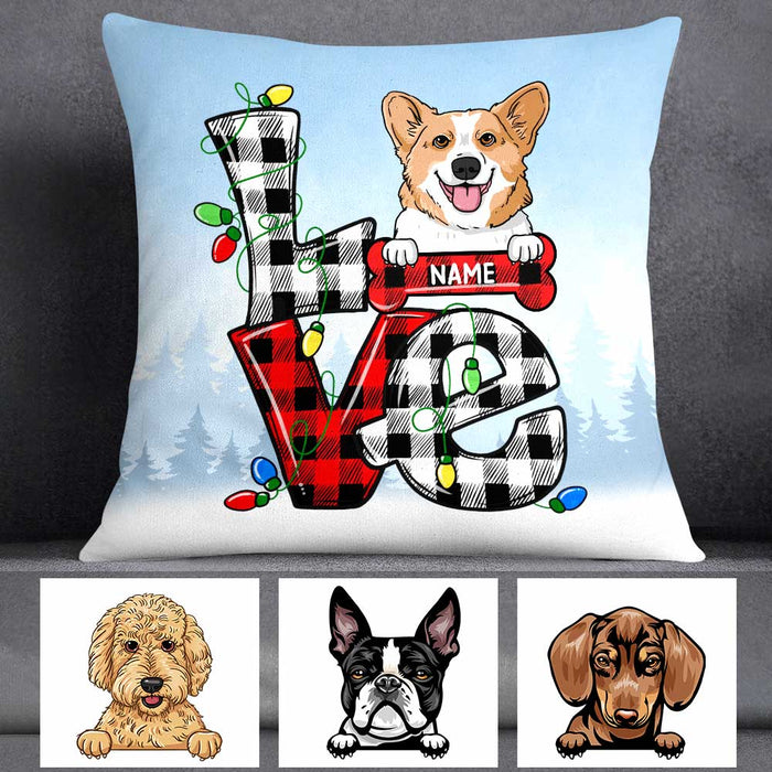 Personalized Dog Christmas Pillow OB151 30O58 1