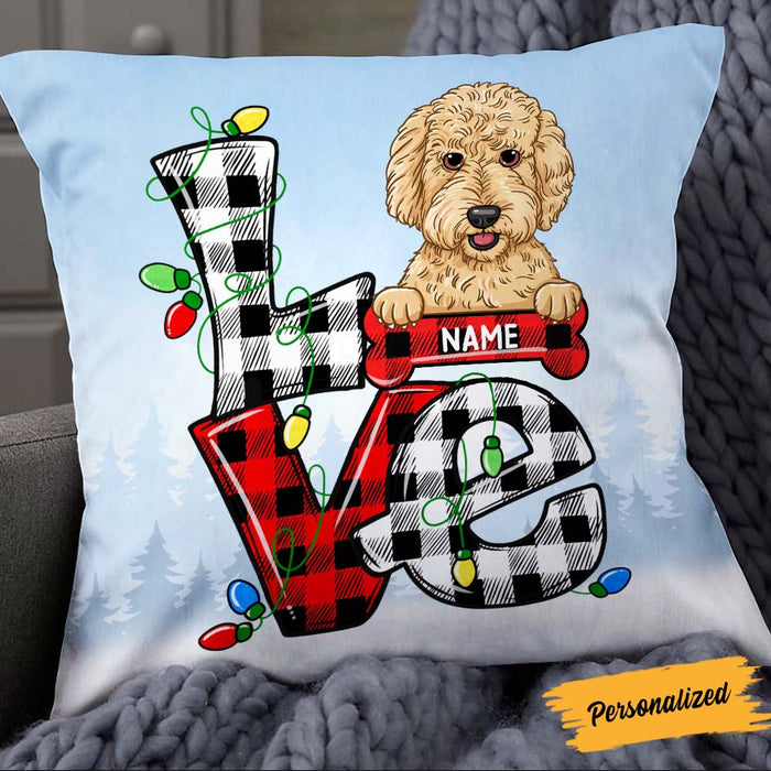 Personalized Dog Christmas Pillow OB151 30O58 1