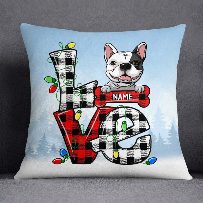 Personalized Dog Christmas Pillow OB151 30O58 1