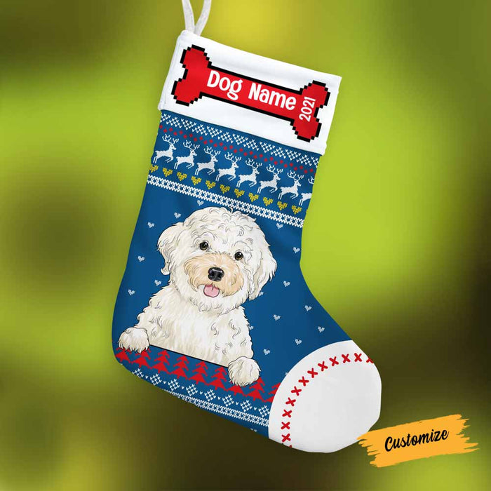 Personalized Dog Christmas Stocking OB154 30O58 1