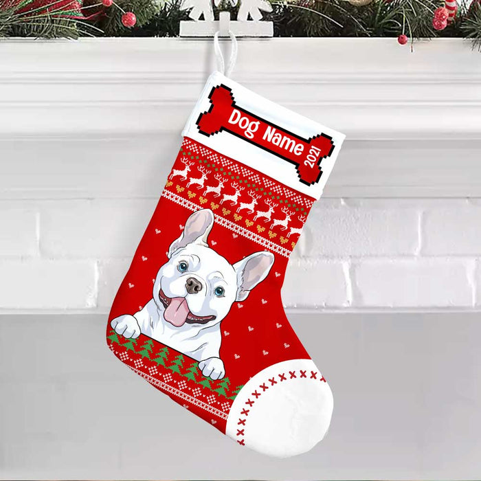 Personalized Dog Christmas Stocking OB154 30O58 1