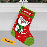 Personalized Cat Meowy Christmas Stocking OB153 81O47 thumb 1