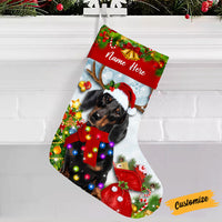 Personalized Dachshund Dog Christmas Stocking OB152 87O53 thumb 1