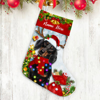 Personalized Dachshund Dog Christmas Stocking OB152 87O53 thumb 1