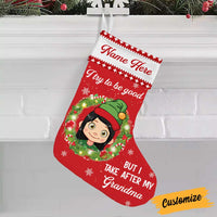 Personalized Christmas Take After Grandma Stocking OB162 26O34 thumb 1