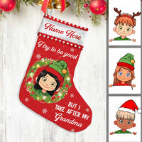 Personalized Christmas Take After Grandma Stocking OB162 26O34 thumb 1