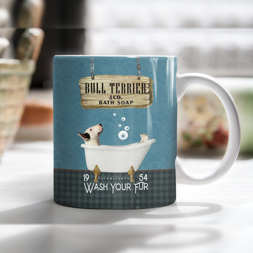Bull Terrier Dog Bath Soap Company Mug FB1702 68O57